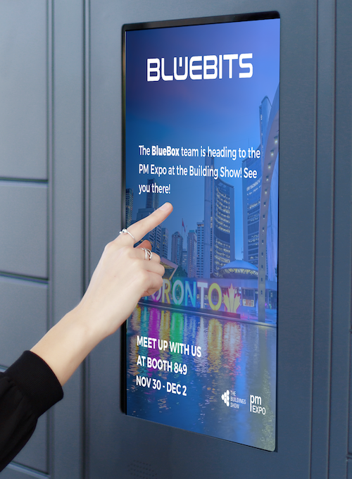 BlueBox with BlueAds advertisement screen